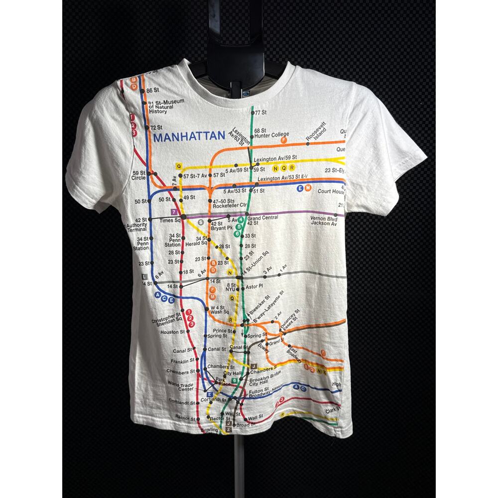 NYC Subway Line ‘Manhattan’ Streetwear T-Shirt Size Small